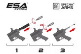 Airsoft Gewehr Specna Arms Daniel Defense® MK18 SA-E19 EDGE™ Kestrel™ ETU 1.14 J Chaos Bronze