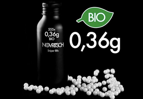 Novritsch Sniper 0.36g BIO BBs - 555 BB Bottle