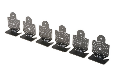 Set mit 6 Zielen aus Metal