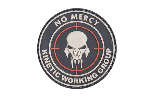 Patch 3D - NO MERCY - KINETIC WORKING GROUP - Schwarz